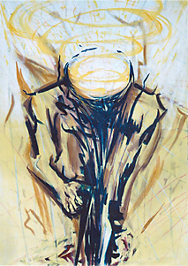 "Der letzte Schritt", 140 cm x 200 cm, Öl auf Leinwand, 2010