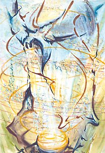 "Eingehend in...", 140 cm x 200 cm, Öl auf Leinwand, 2010