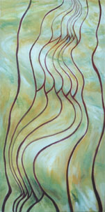 "Tanzendes", 90 cm x 150 cm, l auf Leinwand, 1999