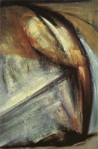 "Wie das Wort", 60 cm x 90 cm, Öl auf Leinwand, 1994